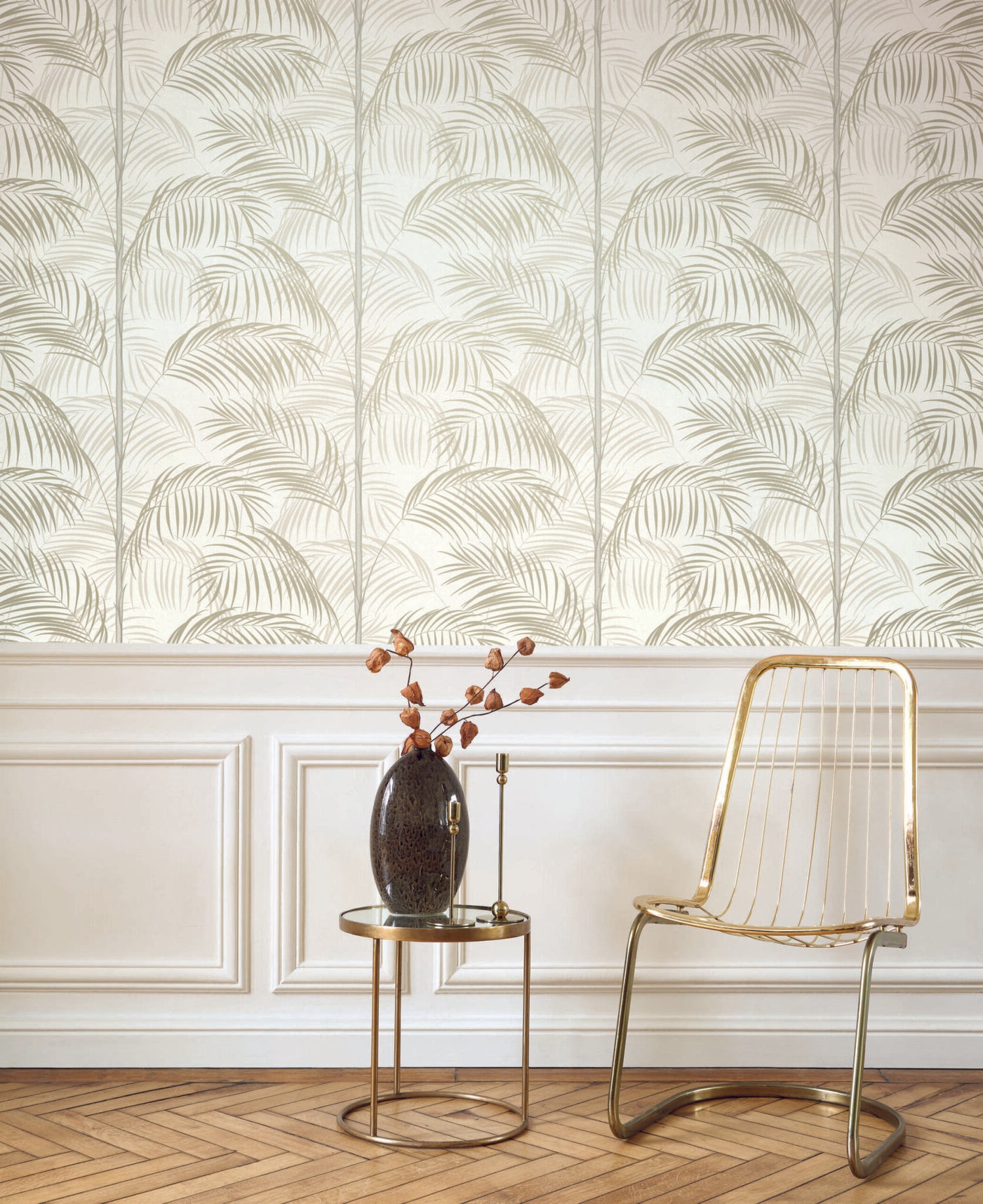 All of Paris Palm Wallpaper