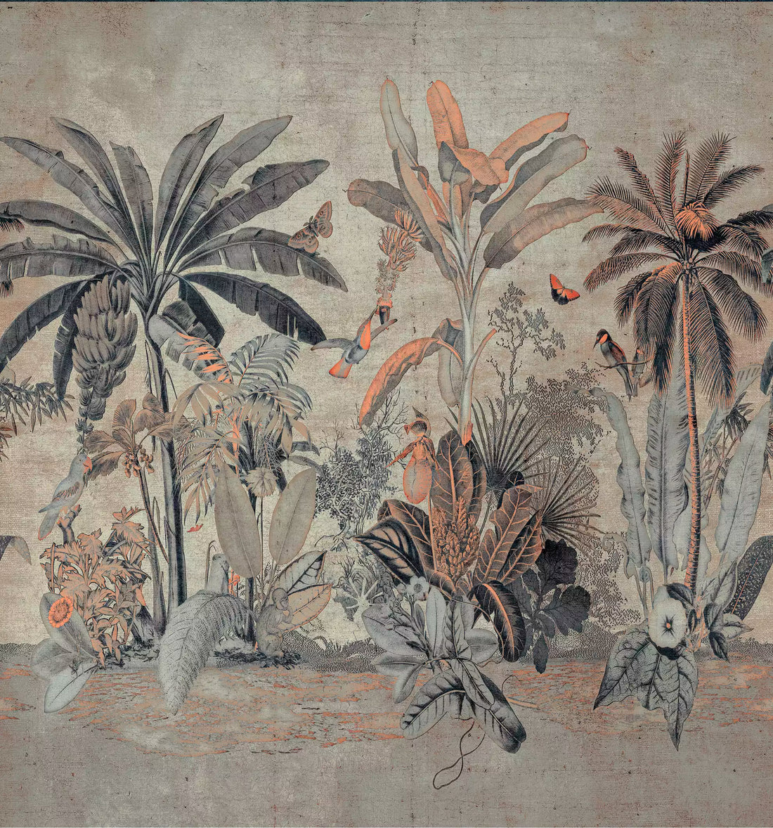 Milk and Honey Tropics Mural