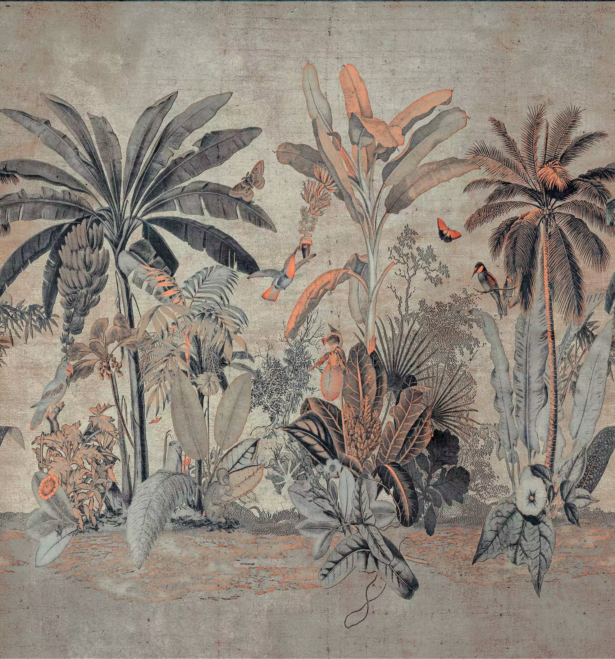 Milk and Honey Tropics Mural