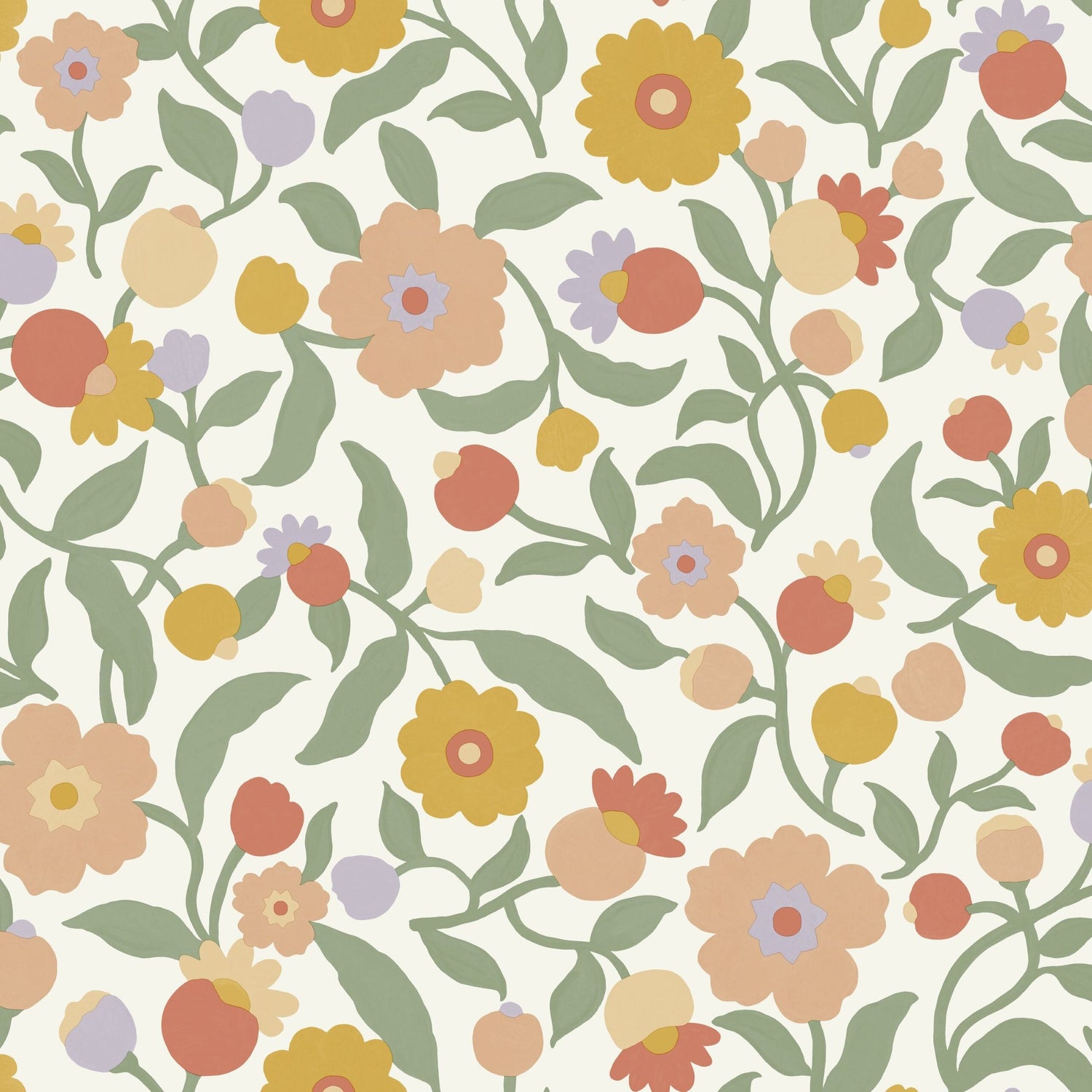 Capucine Floral Wallpaper