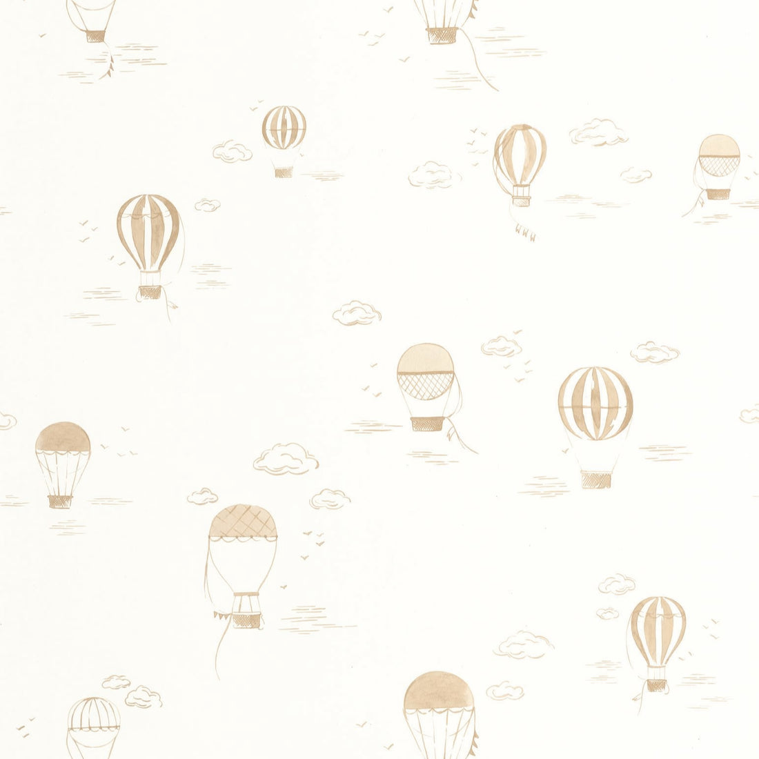 In the Clouds Balloon Wallpaper