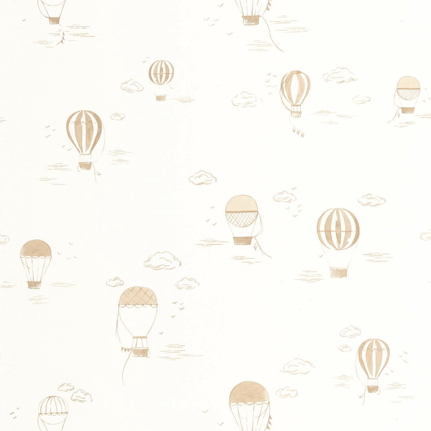 In the Clouds Balloon Wallpaper