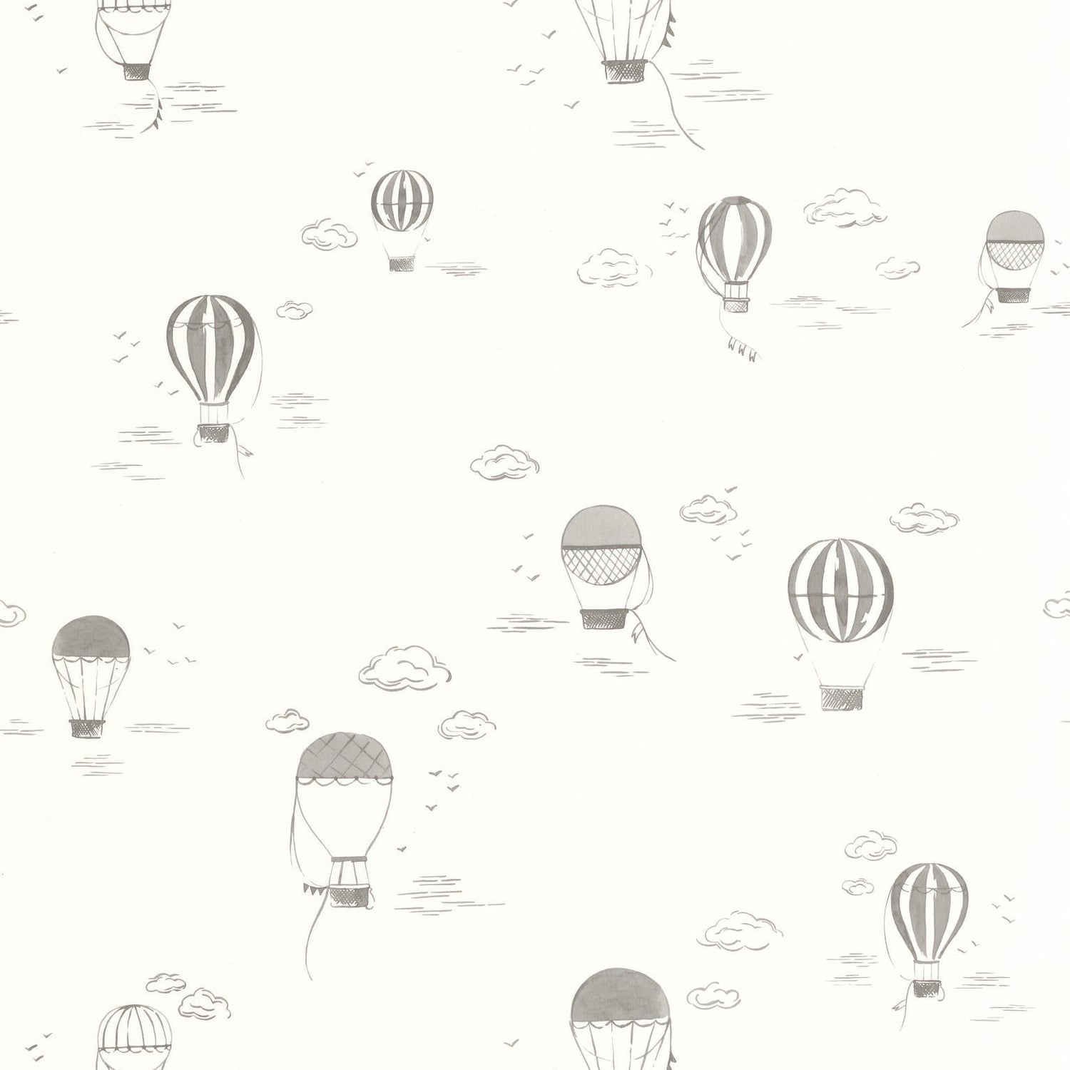 In the Clouds Balloon Wallpaper
