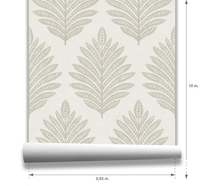 Palm Damask Wallpaper