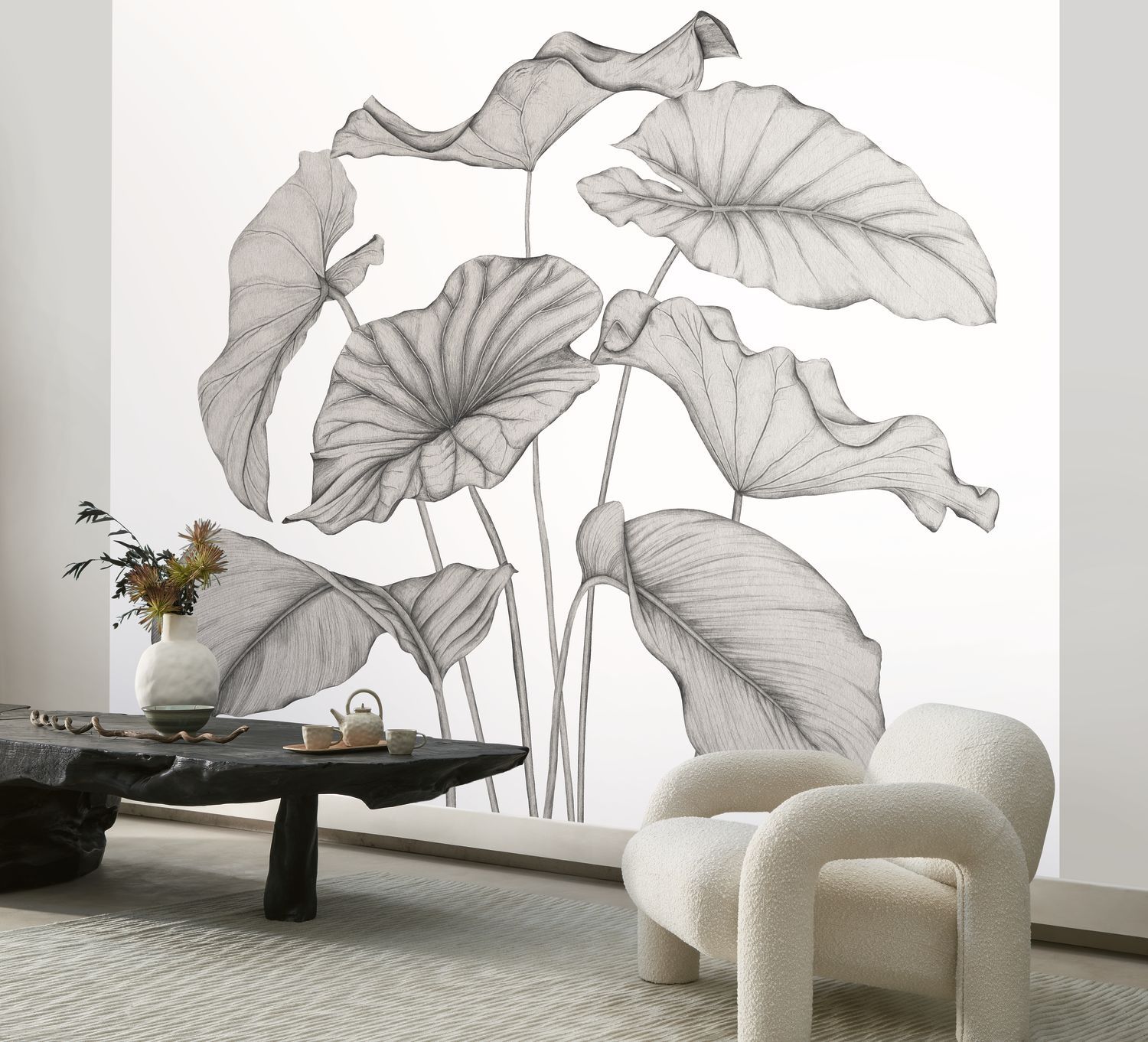 Alocasia Plant Mural
