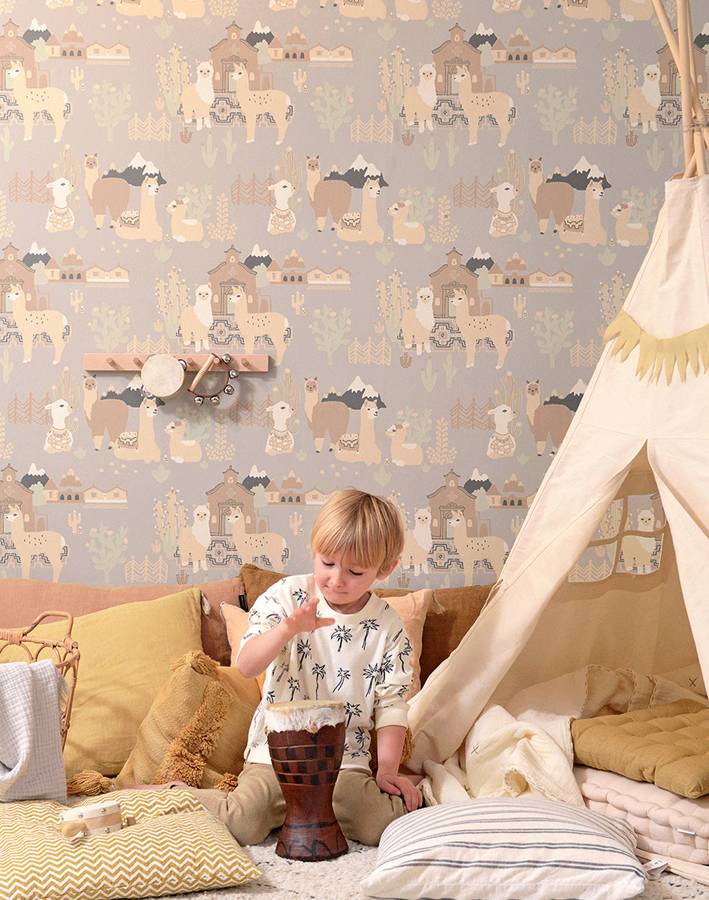 Lama Village Wallpaper