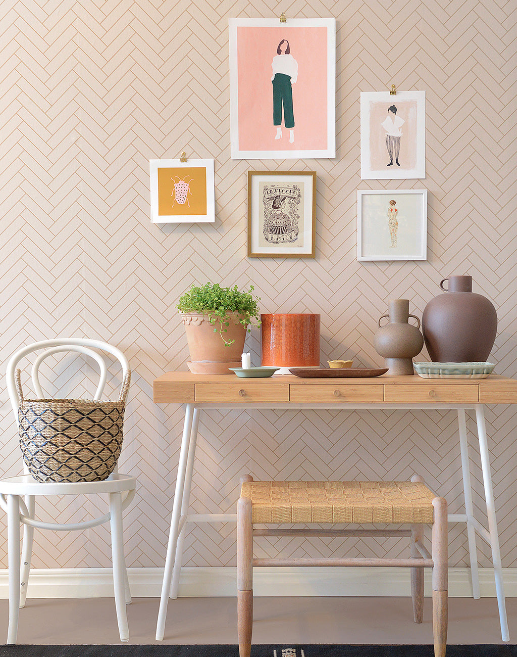 Herringbone Wallpaper