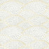 Gold Bennett Dotted Scallop Wallpaper