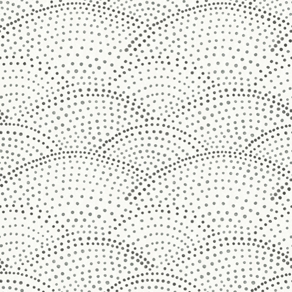 Grey Bennett Dotted Scallop Wallpaper