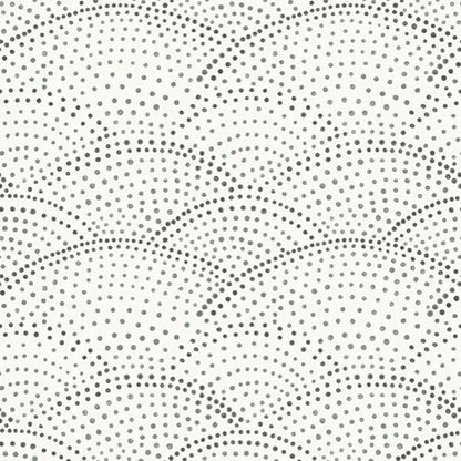 Grey Bennett Dotted Scallop Wallpaper