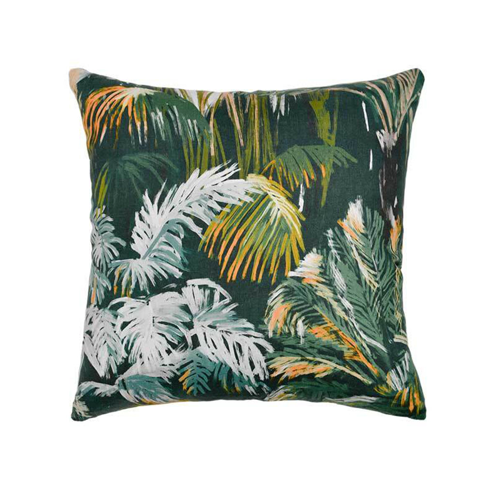 Jungle Square Linen Cushion Cover 50 x 50 cm